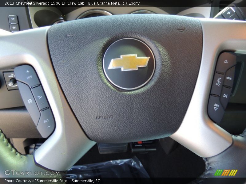 Blue Granite Metallic / Ebony 2013 Chevrolet Silverado 1500 LT Crew Cab