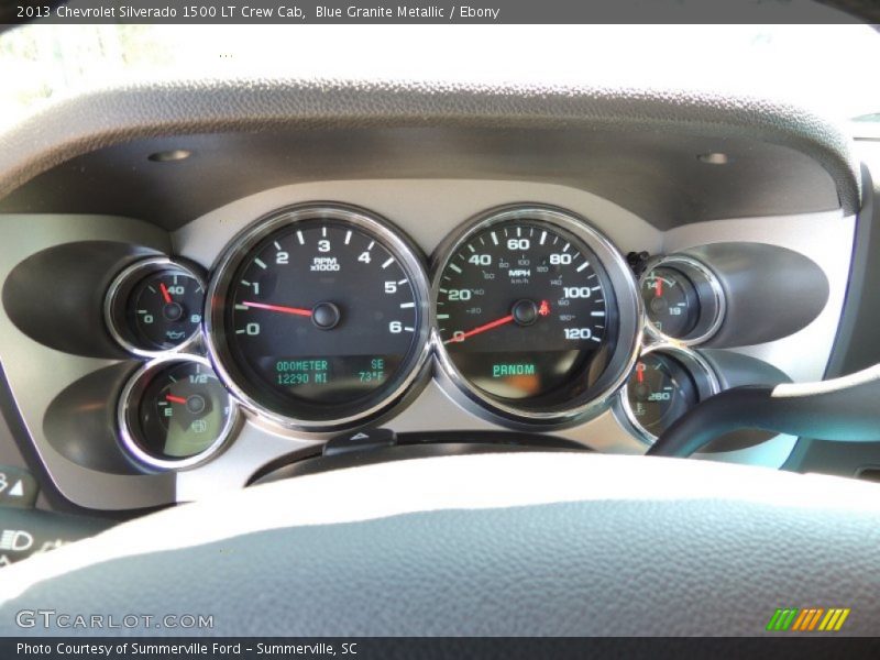 Blue Granite Metallic / Ebony 2013 Chevrolet Silverado 1500 LT Crew Cab