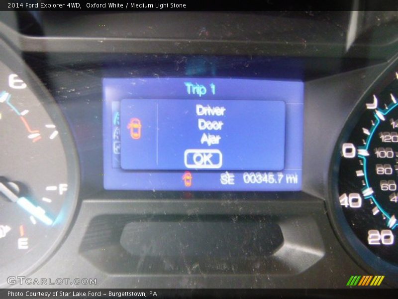 Oxford White / Medium Light Stone 2014 Ford Explorer 4WD