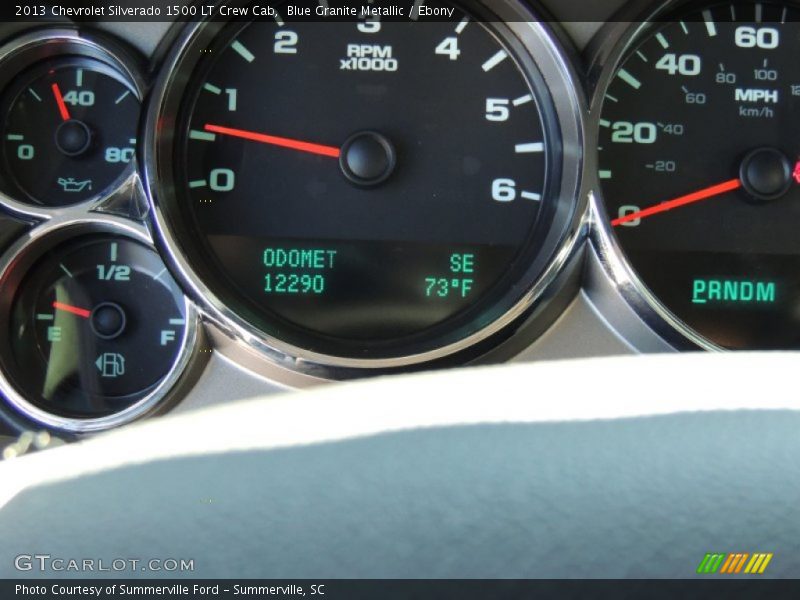 Blue Granite Metallic / Ebony 2013 Chevrolet Silverado 1500 LT Crew Cab