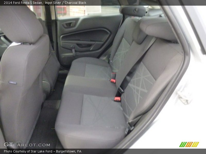 Ingot Silver / Charcoal Black 2014 Ford Fiesta S Sedan