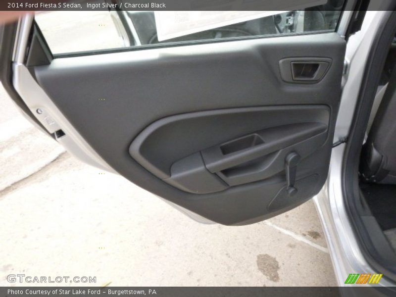 Ingot Silver / Charcoal Black 2014 Ford Fiesta S Sedan