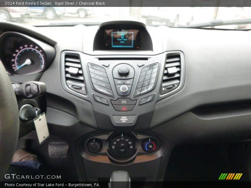 Ingot Silver / Charcoal Black 2014 Ford Fiesta S Sedan