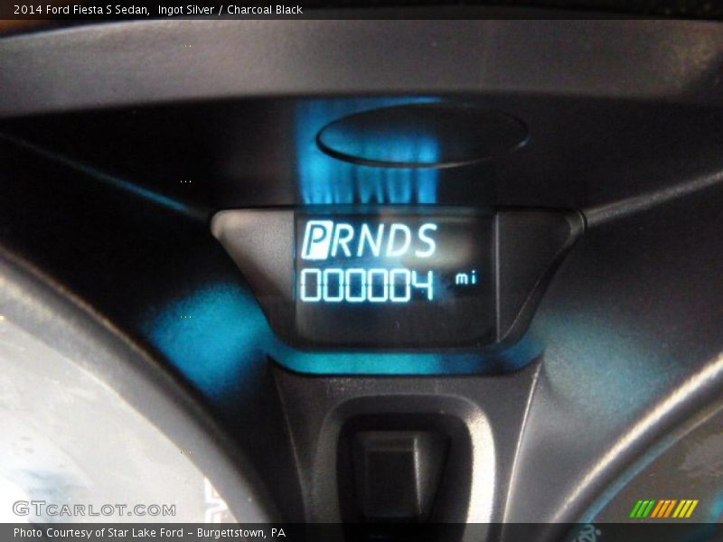 Ingot Silver / Charcoal Black 2014 Ford Fiesta S Sedan