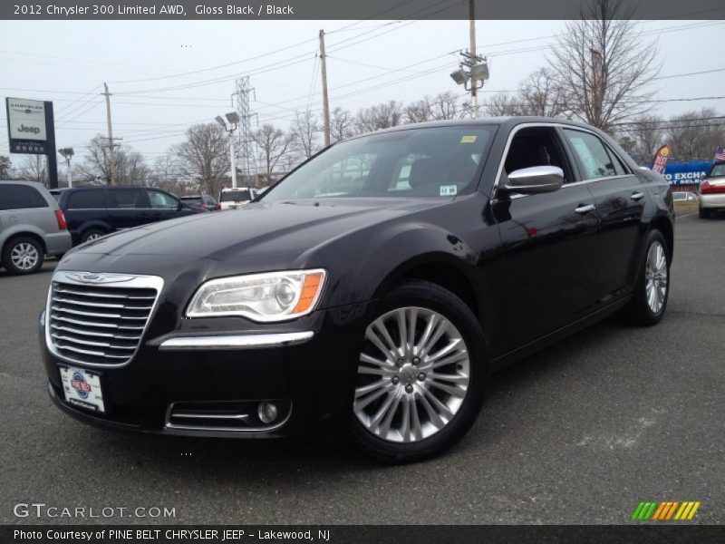 Gloss Black / Black 2012 Chrysler 300 Limited AWD