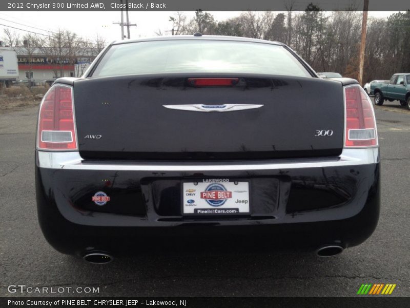 Gloss Black / Black 2012 Chrysler 300 Limited AWD