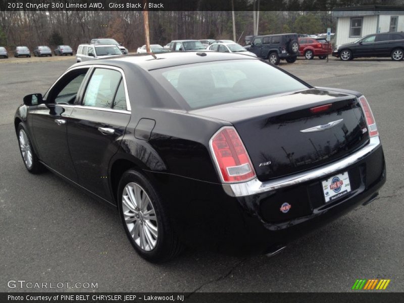 Gloss Black / Black 2012 Chrysler 300 Limited AWD