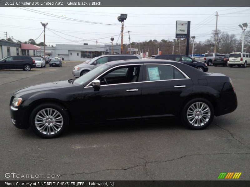 Gloss Black / Black 2012 Chrysler 300 Limited AWD