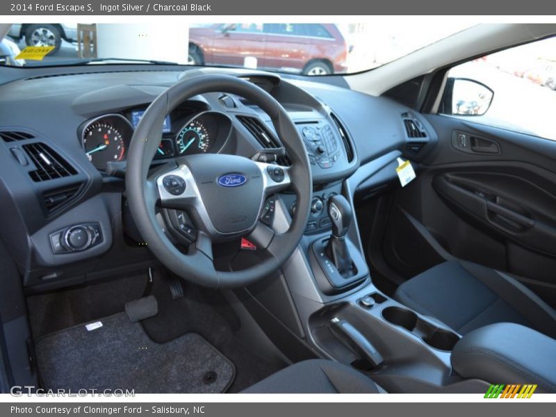 Ingot Silver / Charcoal Black 2014 Ford Escape S
