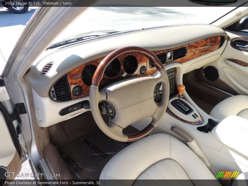 Platinum / Ivory 2003 Jaguar XJ XJ8