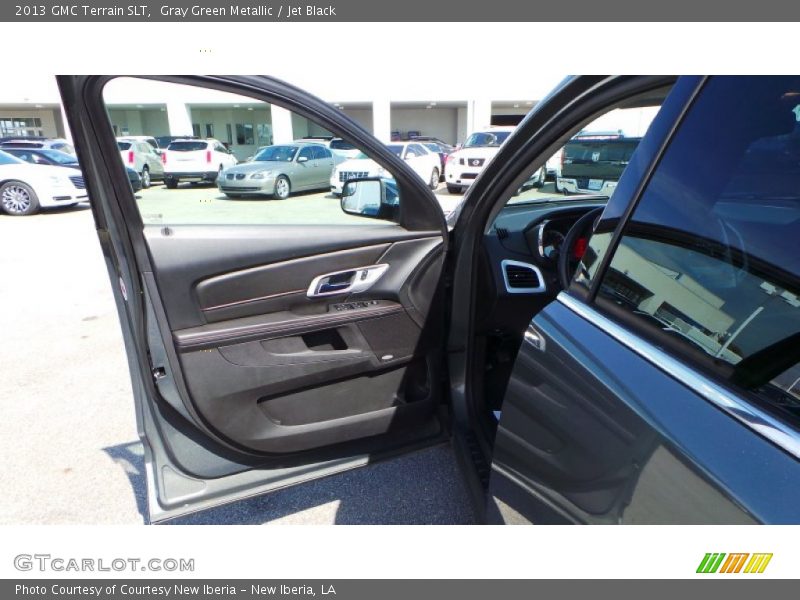 Gray Green Metallic / Jet Black 2013 GMC Terrain SLT