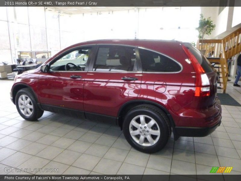 Tango Red Pearl / Gray 2011 Honda CR-V SE 4WD