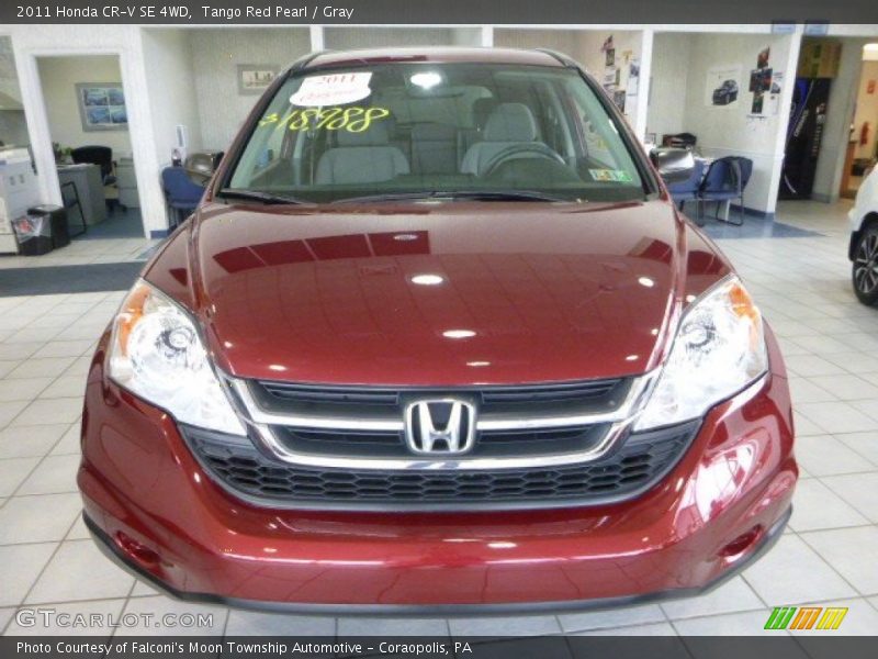 Tango Red Pearl / Gray 2011 Honda CR-V SE 4WD