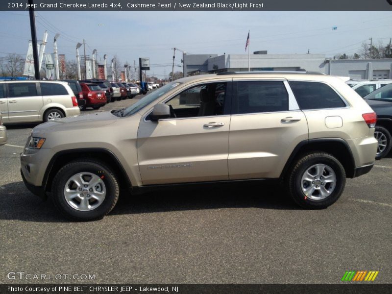 Cashmere Pearl / New Zealand Black/Light Frost 2014 Jeep Grand Cherokee Laredo 4x4