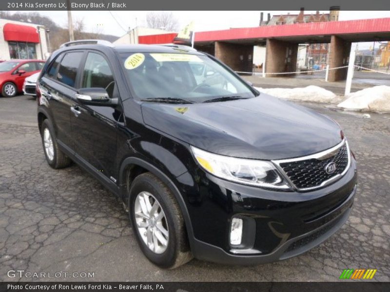 Ebony Black / Black 2014 Kia Sorento LX