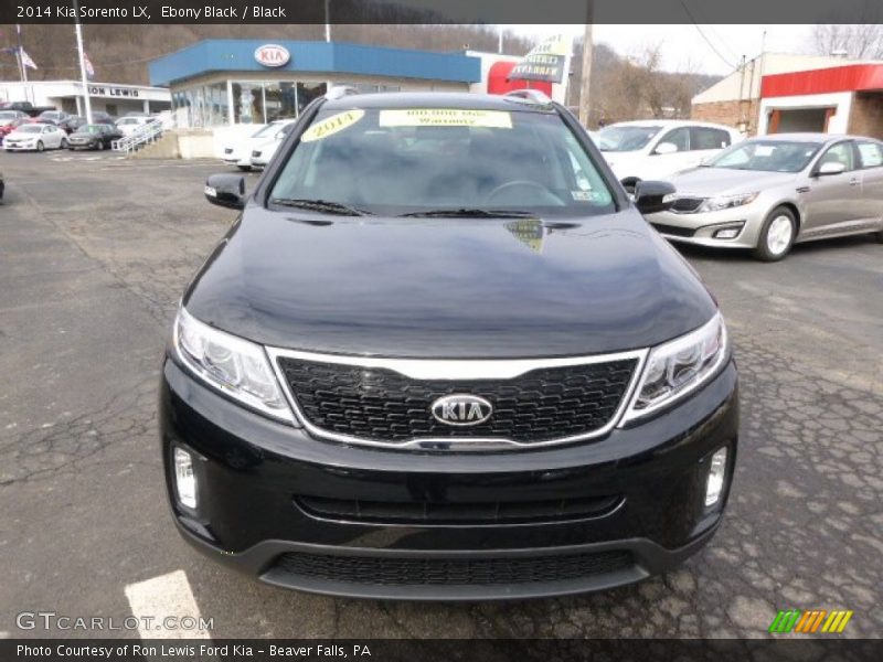 Ebony Black / Black 2014 Kia Sorento LX