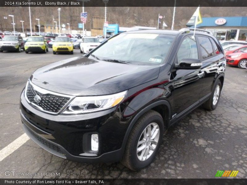 Ebony Black / Black 2014 Kia Sorento LX
