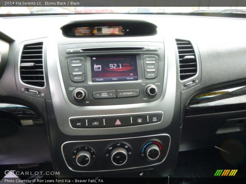 Ebony Black / Black 2014 Kia Sorento LX