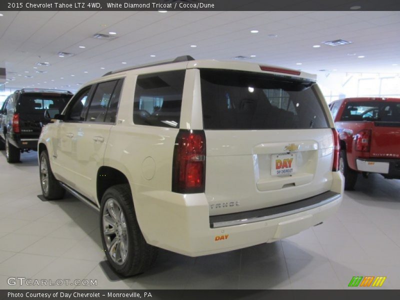 White Diamond Tricoat / Cocoa/Dune 2015 Chevrolet Tahoe LTZ 4WD
