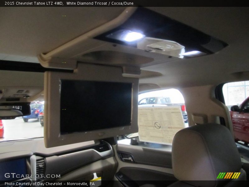 White Diamond Tricoat / Cocoa/Dune 2015 Chevrolet Tahoe LTZ 4WD