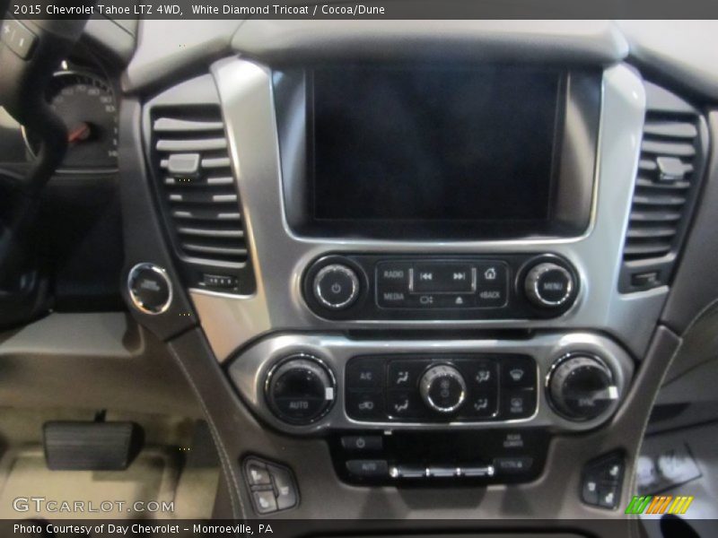 White Diamond Tricoat / Cocoa/Dune 2015 Chevrolet Tahoe LTZ 4WD
