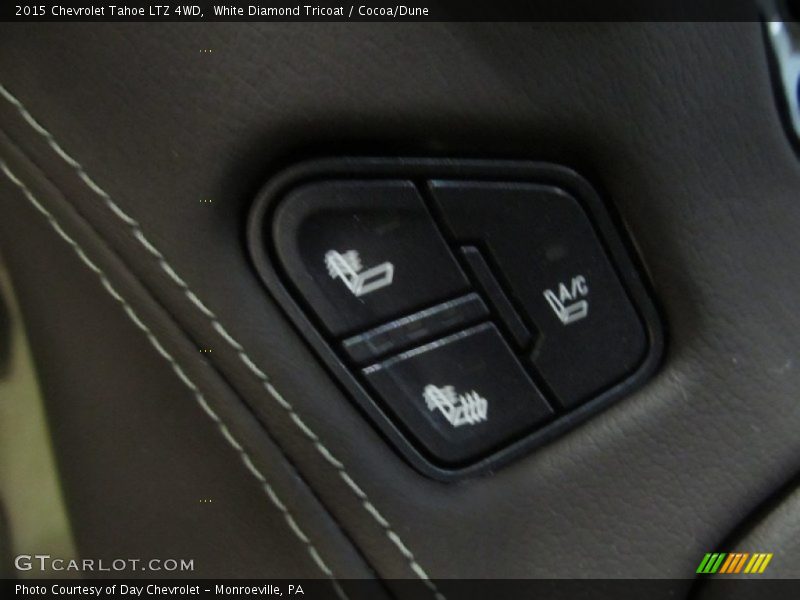 White Diamond Tricoat / Cocoa/Dune 2015 Chevrolet Tahoe LTZ 4WD