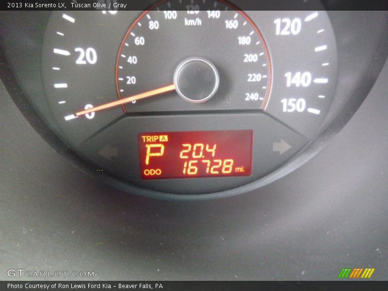 Tuscan Olive / Gray 2013 Kia Sorento LX