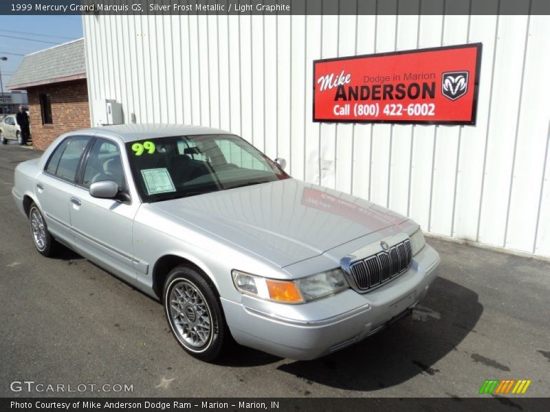 Silver Frost Metallic / Light Graphite 1999 Mercury Grand Marquis GS
