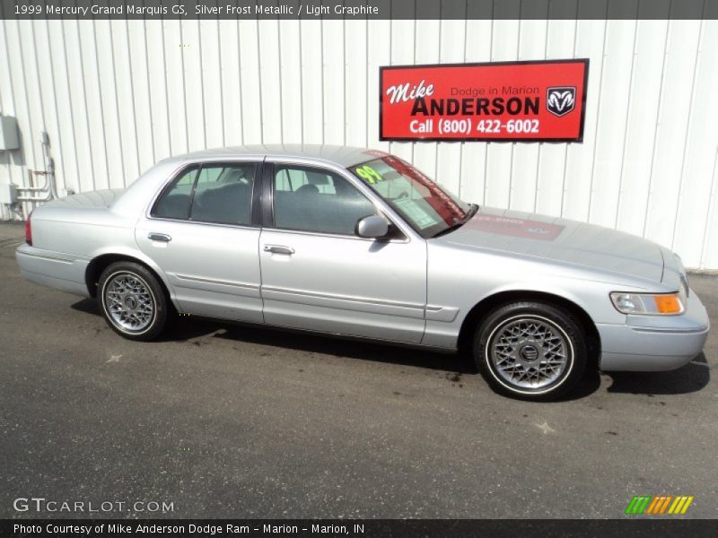 Silver Frost Metallic / Light Graphite 1999 Mercury Grand Marquis GS