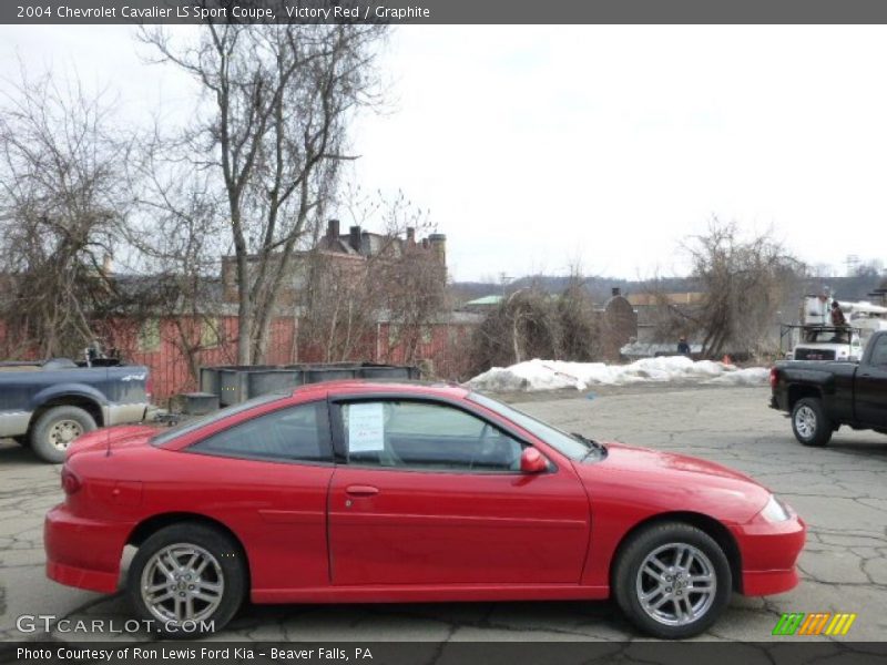 Victory Red / Graphite 2004 Chevrolet Cavalier LS Sport Coupe