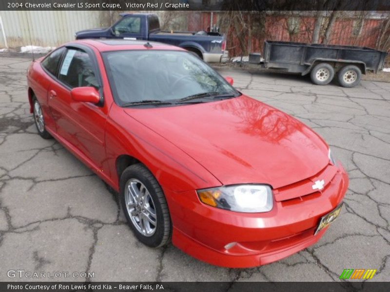 Victory Red / Graphite 2004 Chevrolet Cavalier LS Sport Coupe
