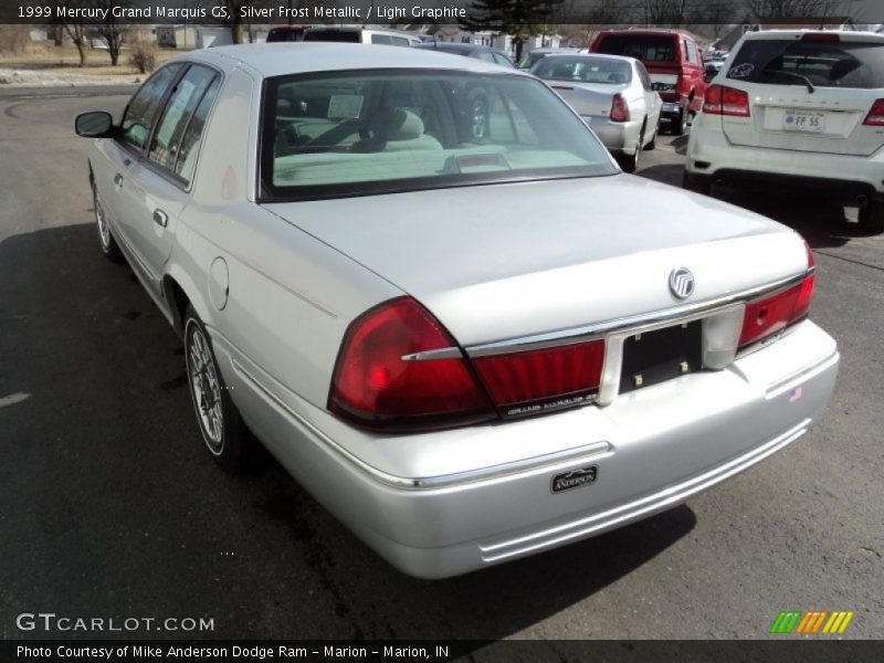 Silver Frost Metallic / Light Graphite 1999 Mercury Grand Marquis GS