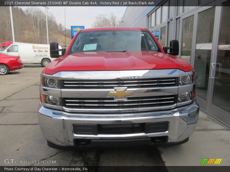 Victory Red / Jet Black/Dark Ash 2015 Chevrolet Silverado 2500HD WT Double Cab 4x4