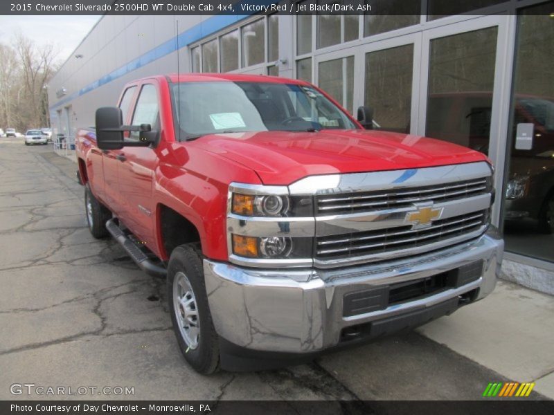 Victory Red / Jet Black/Dark Ash 2015 Chevrolet Silverado 2500HD WT Double Cab 4x4