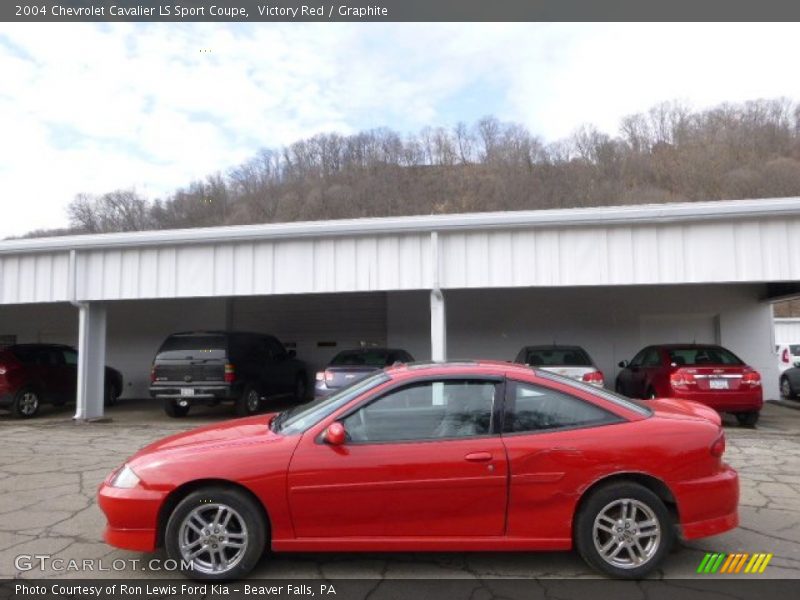 Victory Red / Graphite 2004 Chevrolet Cavalier LS Sport Coupe