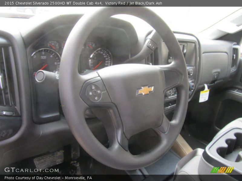 Victory Red / Jet Black/Dark Ash 2015 Chevrolet Silverado 2500HD WT Double Cab 4x4