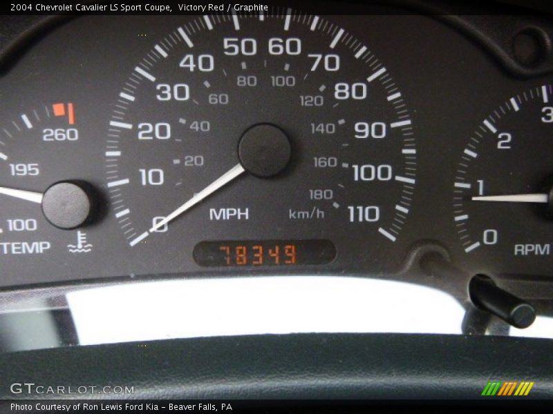Victory Red / Graphite 2004 Chevrolet Cavalier LS Sport Coupe
