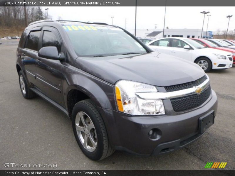 Granite Gray Metallic / Light Gray 2007 Chevrolet Equinox LT AWD