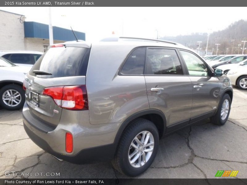 Titanium Silver / Black 2015 Kia Sorento LX AWD