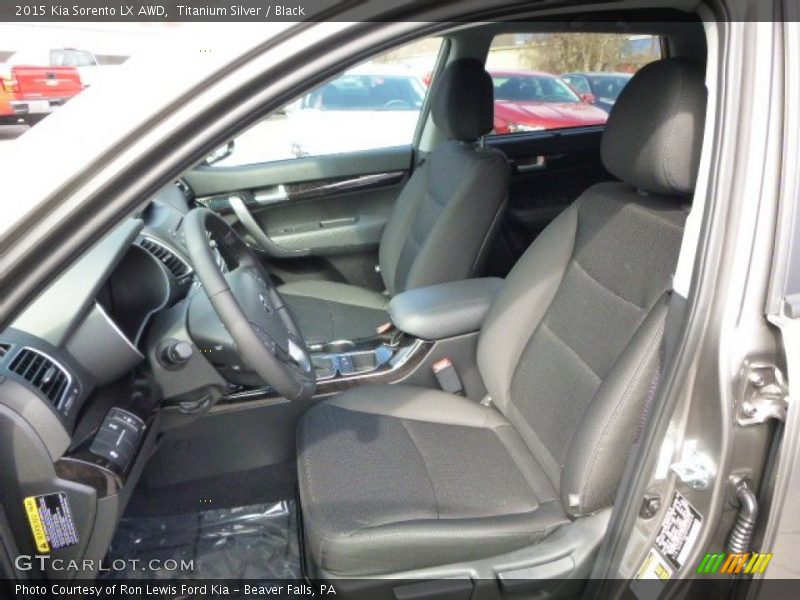 Titanium Silver / Black 2015 Kia Sorento LX AWD