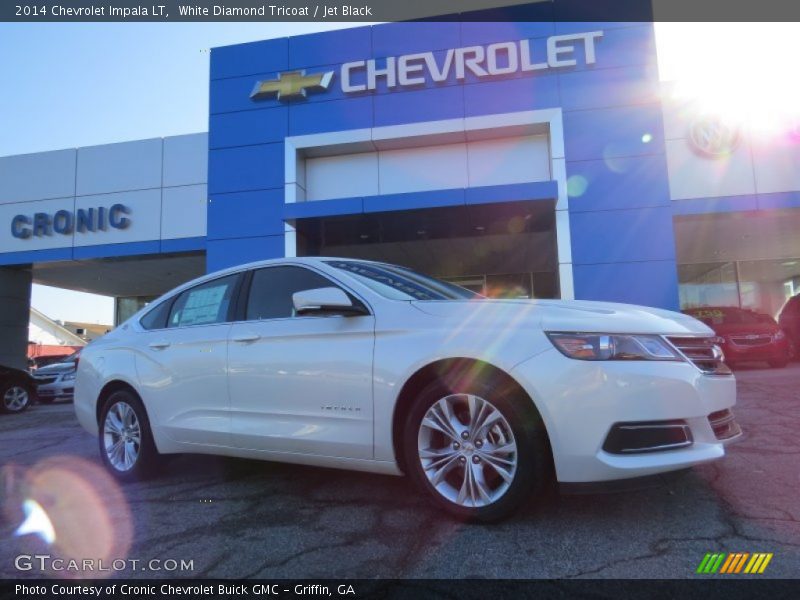 White Diamond Tricoat / Jet Black 2014 Chevrolet Impala LT