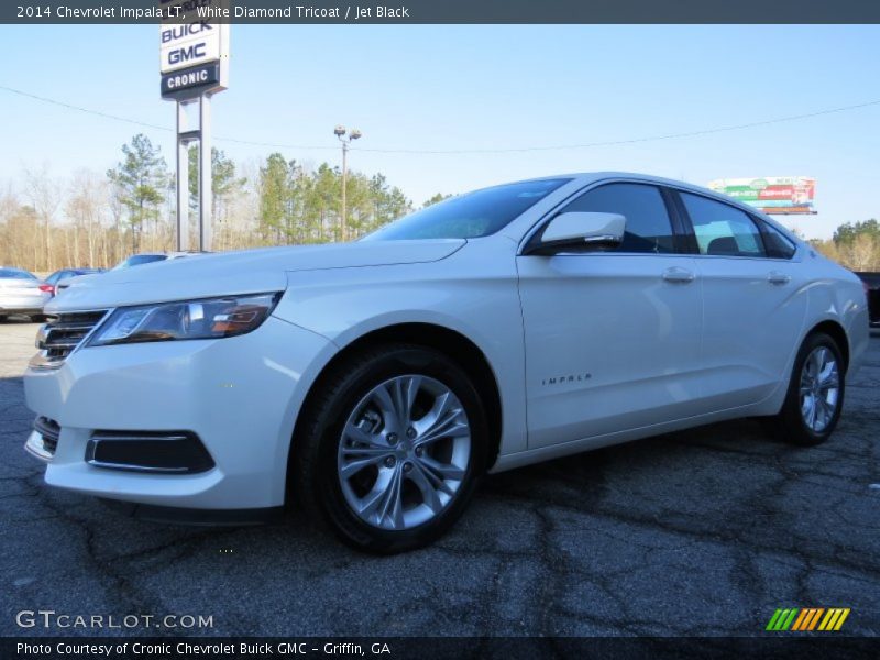 White Diamond Tricoat / Jet Black 2014 Chevrolet Impala LT