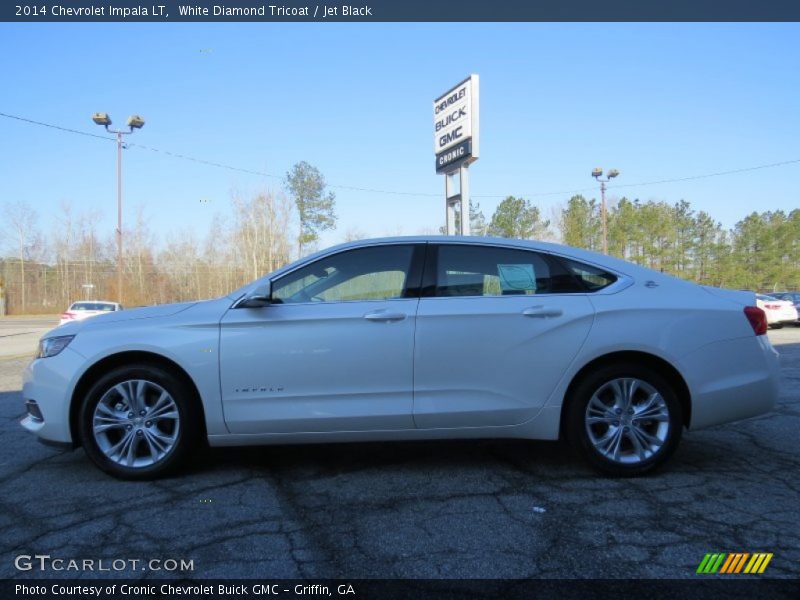 White Diamond Tricoat / Jet Black 2014 Chevrolet Impala LT