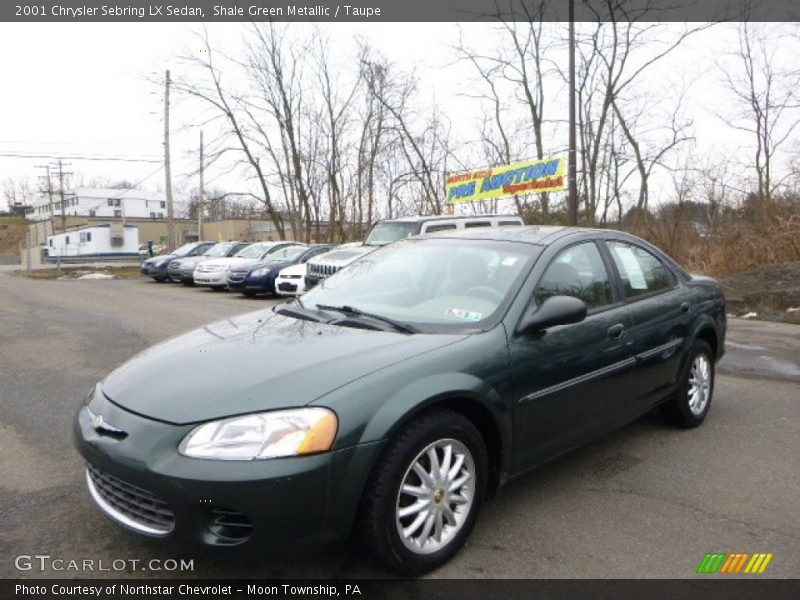 Shale Green Metallic / Taupe 2001 Chrysler Sebring LX Sedan
