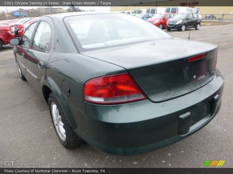 Shale Green Metallic / Taupe 2001 Chrysler Sebring LX Sedan