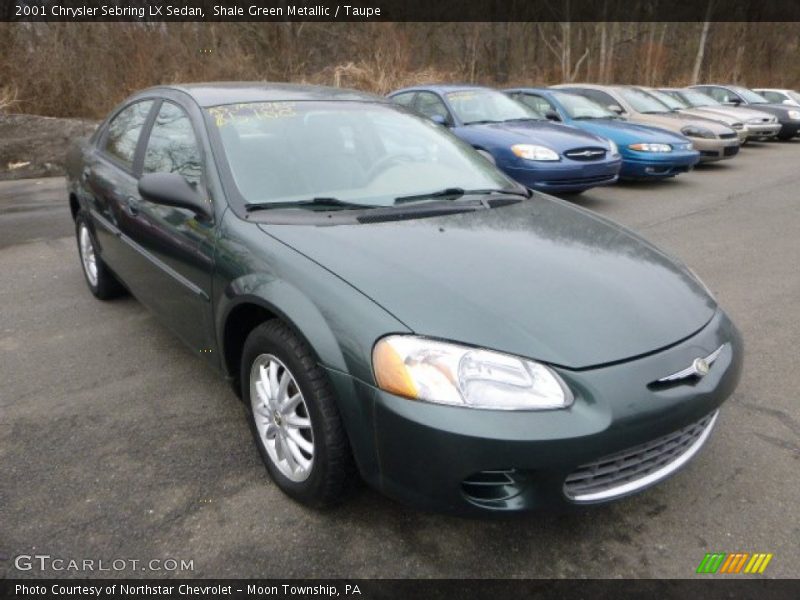 Shale Green Metallic / Taupe 2001 Chrysler Sebring LX Sedan