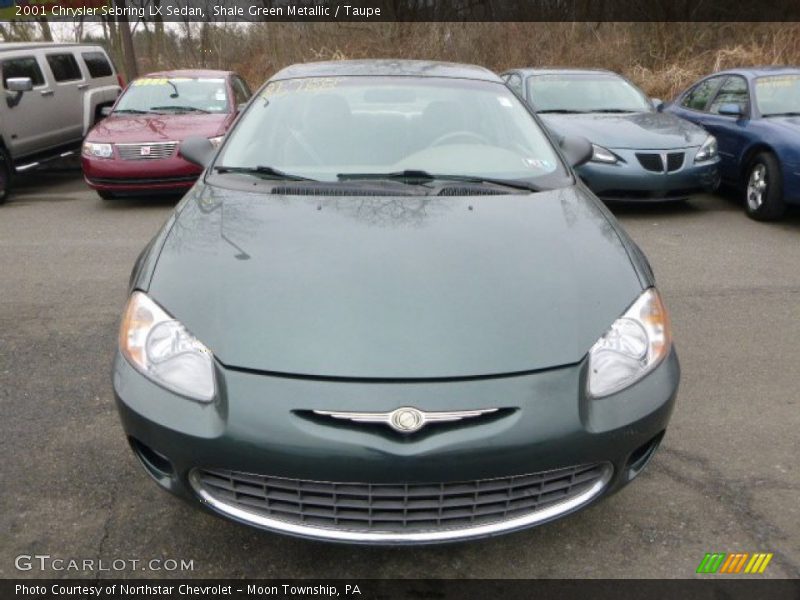 Shale Green Metallic / Taupe 2001 Chrysler Sebring LX Sedan