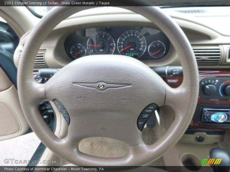 Shale Green Metallic / Taupe 2001 Chrysler Sebring LX Sedan