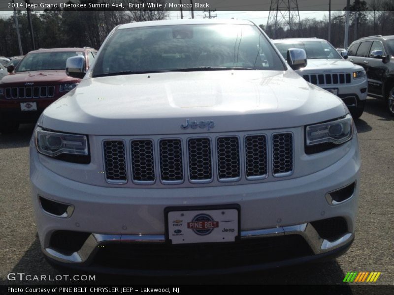 Bright White / Morocco Black 2014 Jeep Grand Cherokee Summit 4x4