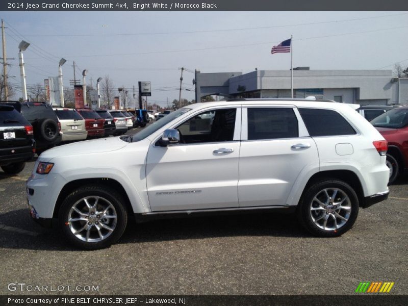 Bright White / Morocco Black 2014 Jeep Grand Cherokee Summit 4x4
